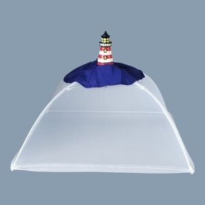 Lighthouse Food Cover Tent Set Of 2 - White and Blue
